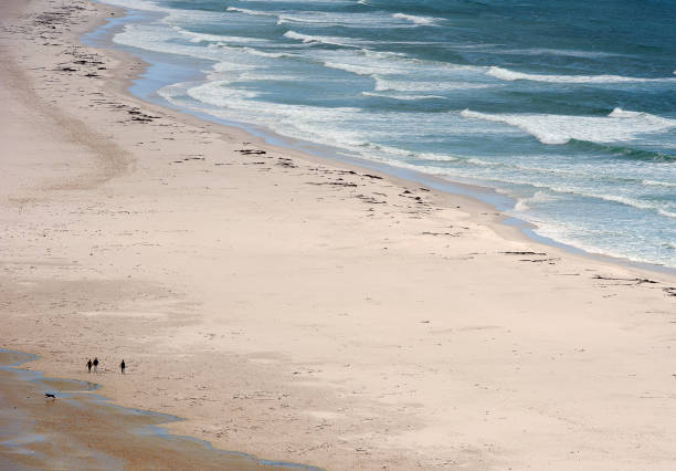 ノルトフックビーチの海岸線の風景、ケープ半島、南アフリカ。 - south africa coastline sea wave ストックフォトと画像