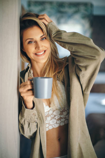 istock Enjoying morning coffee at home 1358224091