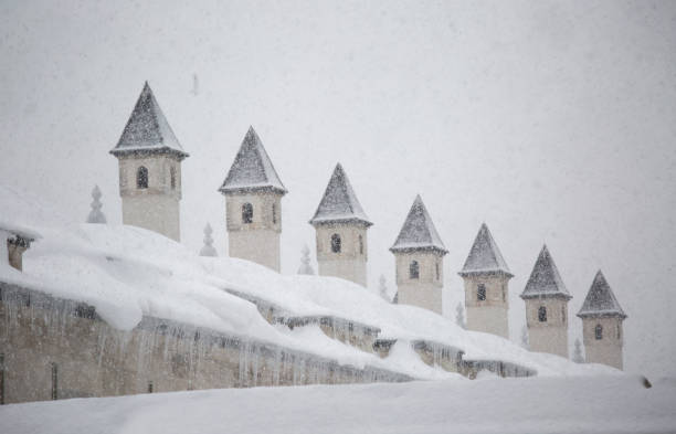 istock snowy hagia sophia landscape 1358228240