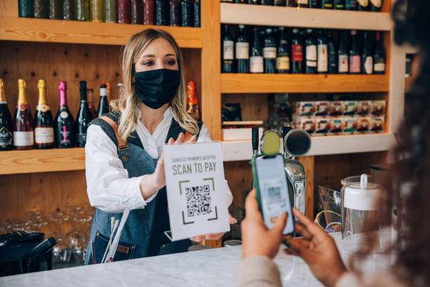istock Contactless payments scanning QR 1358229047