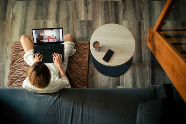 istock Young woman working at home 1358240118