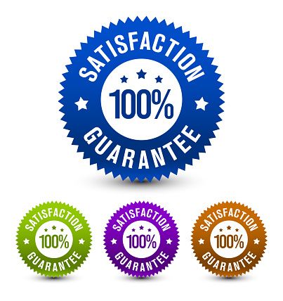 SATISFACTION GUARANTEED badge will help the customer to understand that this product is well made and it will definitely meet their high expectation of usage.
