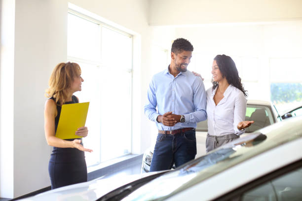 istock Buying a new car 1358248219