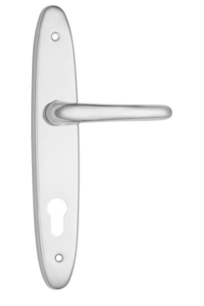 istock Metal door handle , Silver steel door handle 1358252581