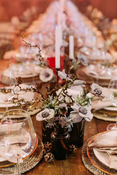 istock festive large table decorated christmas symbols party 1358253751