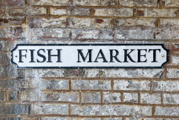 istock Fish Market street sign 1358256819
