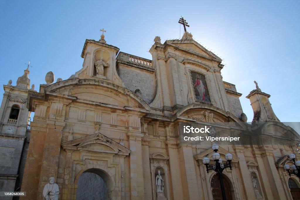 Kolegiátní kostel svatého Pavla v Rabatu, Malta - Bez autorských poplatků Architektura Stock fotka Kolegiátní kostel svatého Pavla v Rabatu, Malta - Bez autorských poplatků Architektura Stock fotka