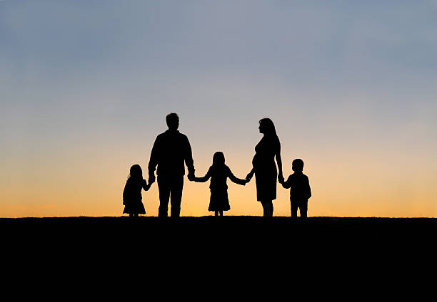 istock Family Silhouette 135827264