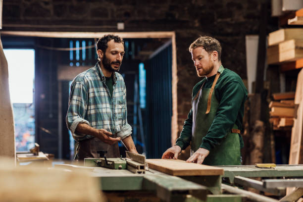 istock Making Handcrafted Furniture 1358273843