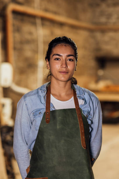 istock Female Carpenter Portrait 1358275816