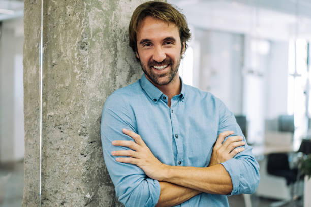 istock Portrait of successful businessman. 1358280264