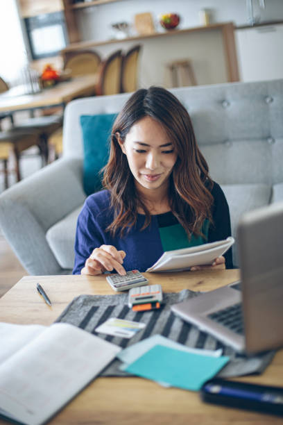 istock Doing taxes at home is easier on-line 1358281684