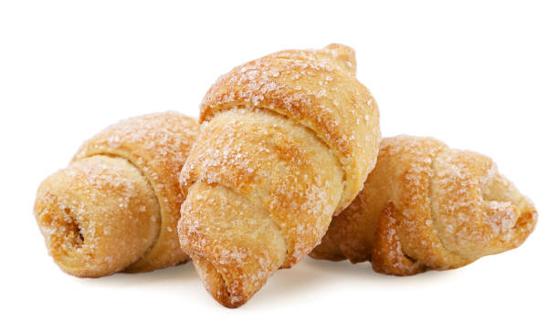 istock Bagels cookies in sugar on a white background. Isolated 1358286605