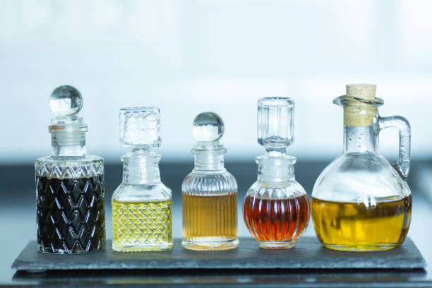 istock liquid spices in beautiful bottles 1358288079