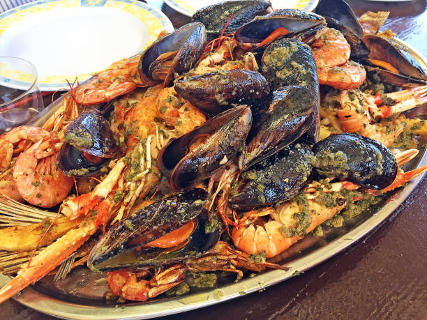 istock Paella platter, Majorca, Balearic Islands, Spain 1358294834