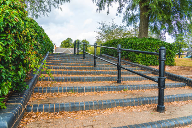 Stones staircase in the park