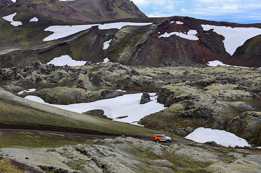 Remote landscape in the interior of Iceland
