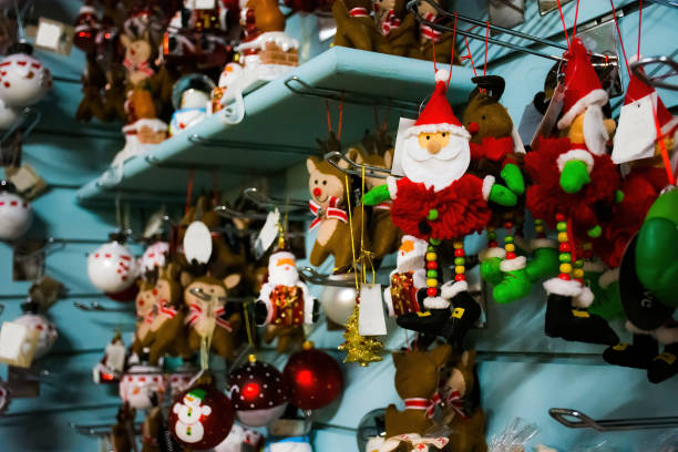 istock Whitehall Christmas Decorations in Garden Center 1358322345