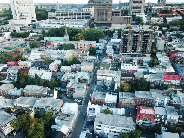 istock Aerial View of Quebec, Canada 1358335081