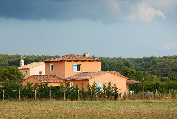 Lonely typical Provence farm house in South France, PACA region