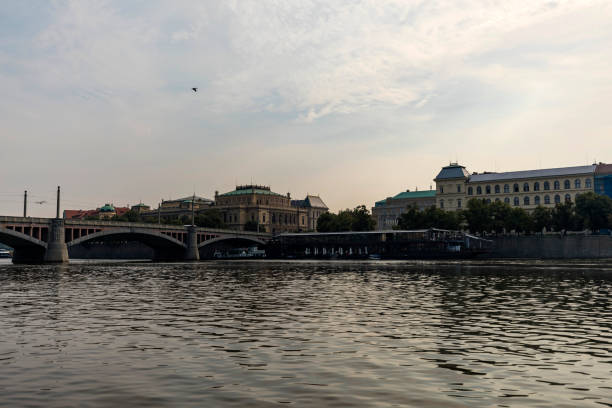 istock Vltava River and Prague in the morning 1358350710