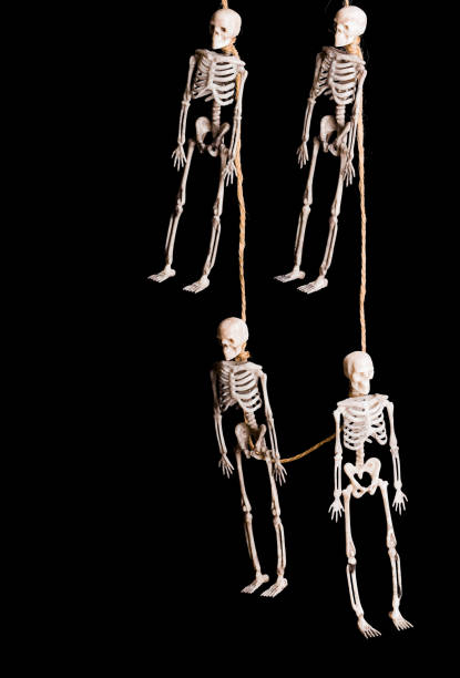 istock garland of skeletons on a black background isolate simbol halloween 1358353465