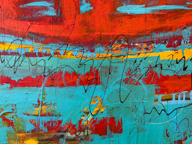 istock Abstract Acrylic Painting Textured Background 1358354569