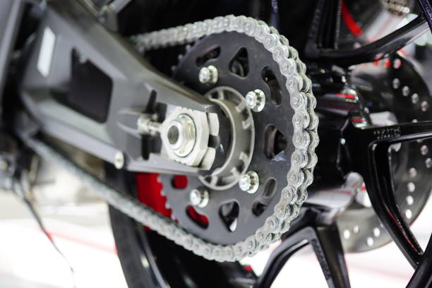 istock Chain of the motorcycle 1358361821