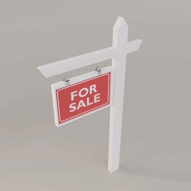 istock For sale placard or sign board 1358362541