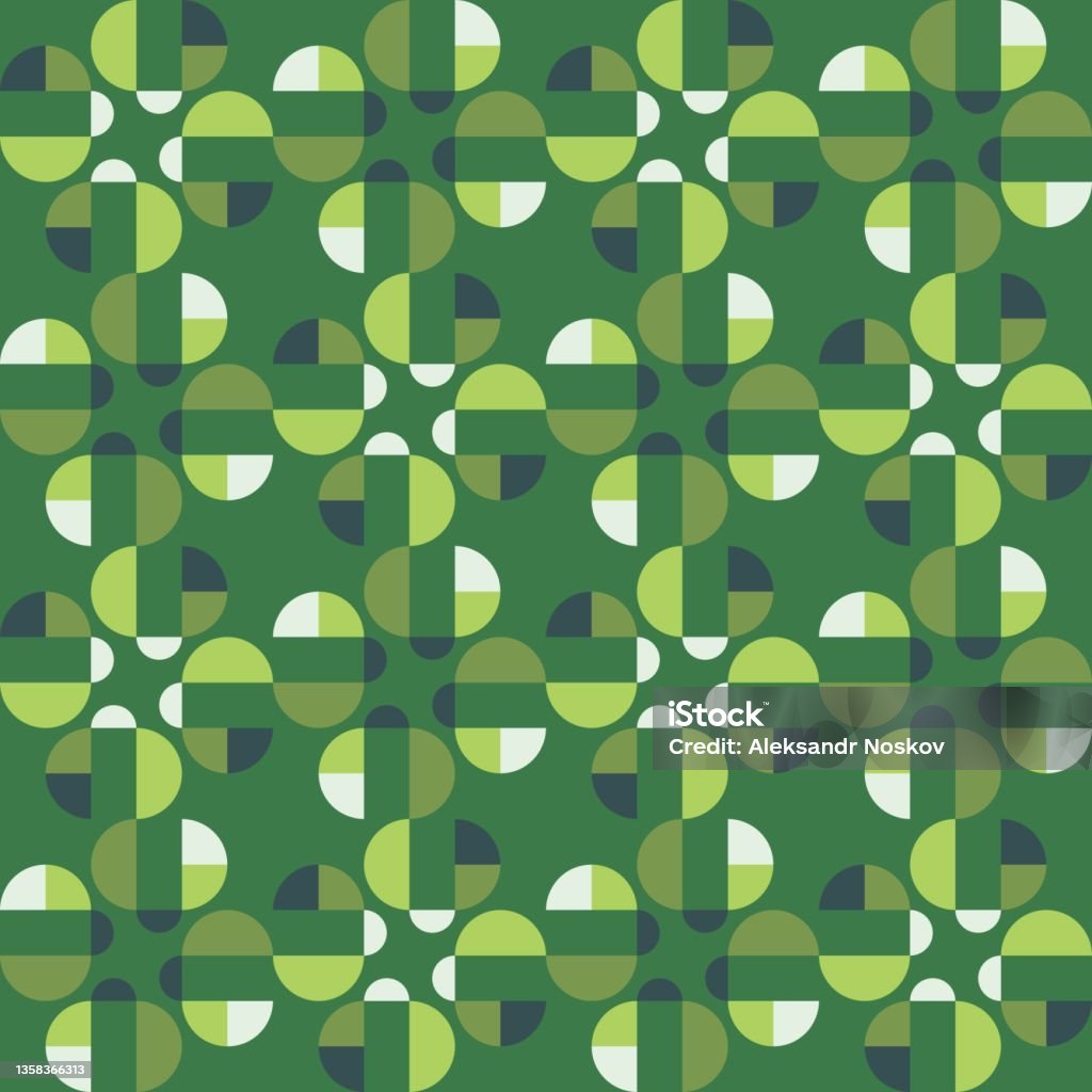 Aesthetic Patterns Rounded Rounded Abstract Seamless Pattern Accent For Any Surfaces Stock ...