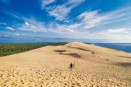 Dune of Pilat, the tallest dune in Europe, situated on the Arcachon bay, France