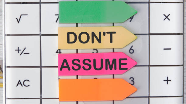 istock Word writing text Don T Assume. Business concept for Not accepting anything without proof 1358374143
