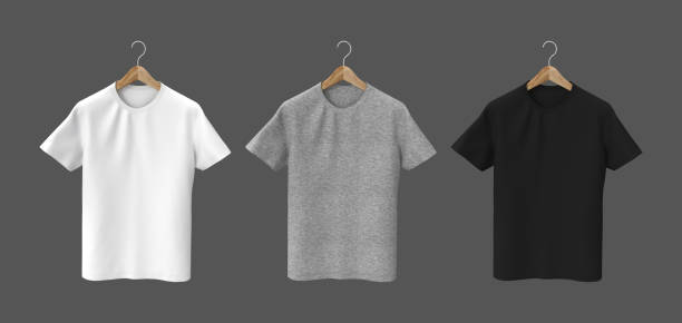 istock men's short-sleeve t-shirt mockup in front view, design presentation for print 1358381448