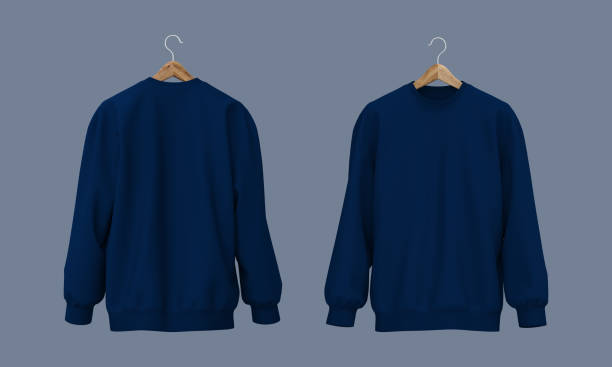 istock Blank sweatshirt mock up in front view, 3d rendering, 3d illustration 1358381918