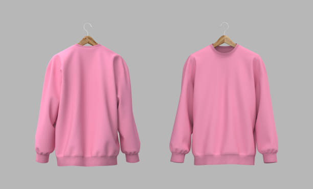 istock Blank sweatshirt mock up in front view, 3d rendering, 3d illustration 1358381944