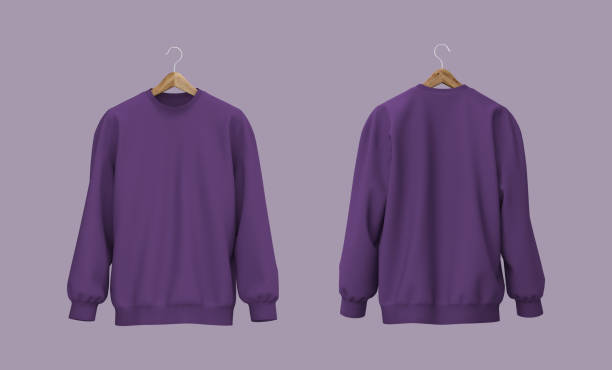 istock Blank sweatshirt mock up in front view, 3d rendering, 3d illustration 1358381959
