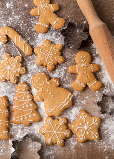 istock Homemade gingerbread cookies and kitchen utensils 1358385245