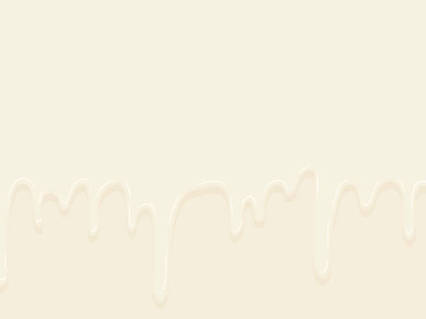 istock Background illustration of the image of melting and dripping chocolate. 1358392763
