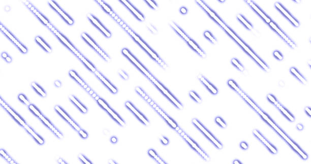 istock Abstract tech white lilac 17-3938 Very Peri background with dynamic 3d lines. geometric 1358406480