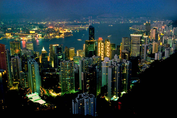istock Hong Kong and Harbor circa 1990 1358406643