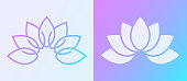 istock Lotus Blossom Symbol Design 1358411039