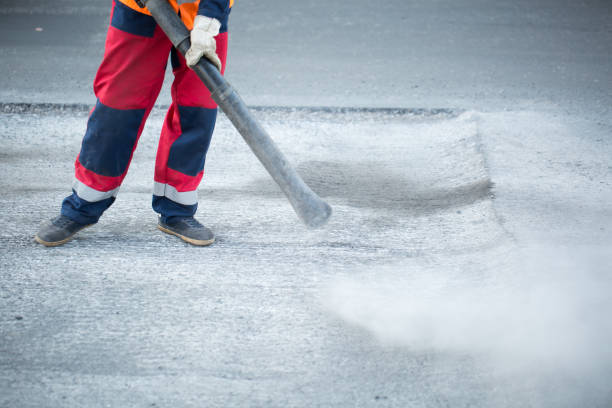 istock Laying asphalt in the city 1358411957