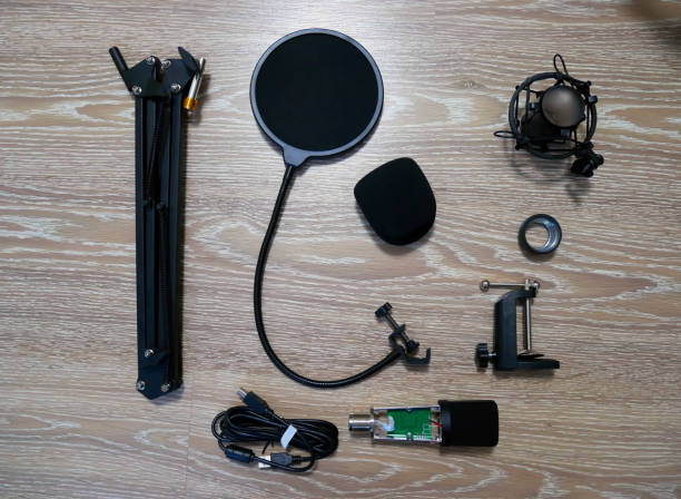 istock Microphone for streaming and bloggers. 1358412164