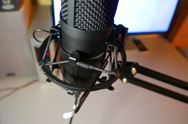 istock Microphone for streaming and bloggers. 1358412179