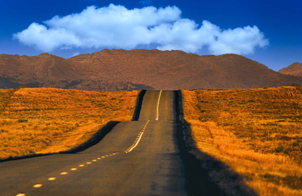 istock Desserted Wyoming Highway 1358412965