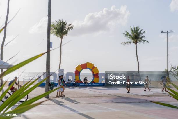 View From Cabo Branco Residential District In João Pessoa Stock Photo - Download Image Now