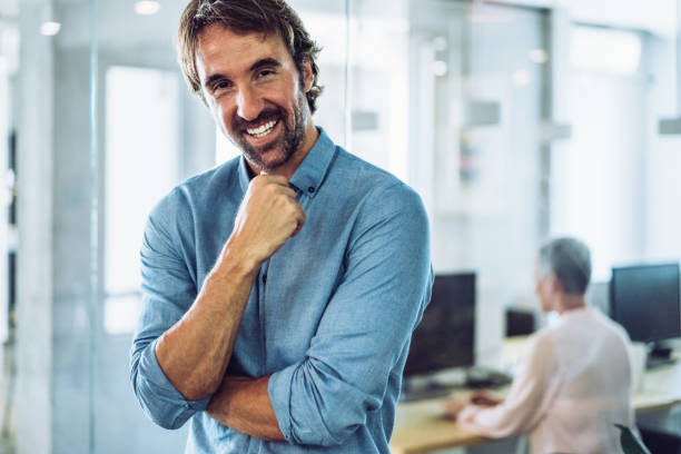 istock Portrait of successful businessman. 1358414848