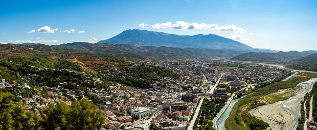 Panorama view of Berat in Albania