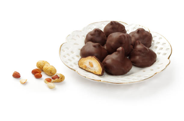 istock Chocolates with meringue and peanuts 1358419369