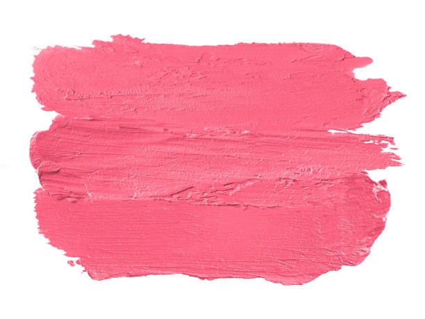istock Collection of various Smears lipstick on white background 1358419374